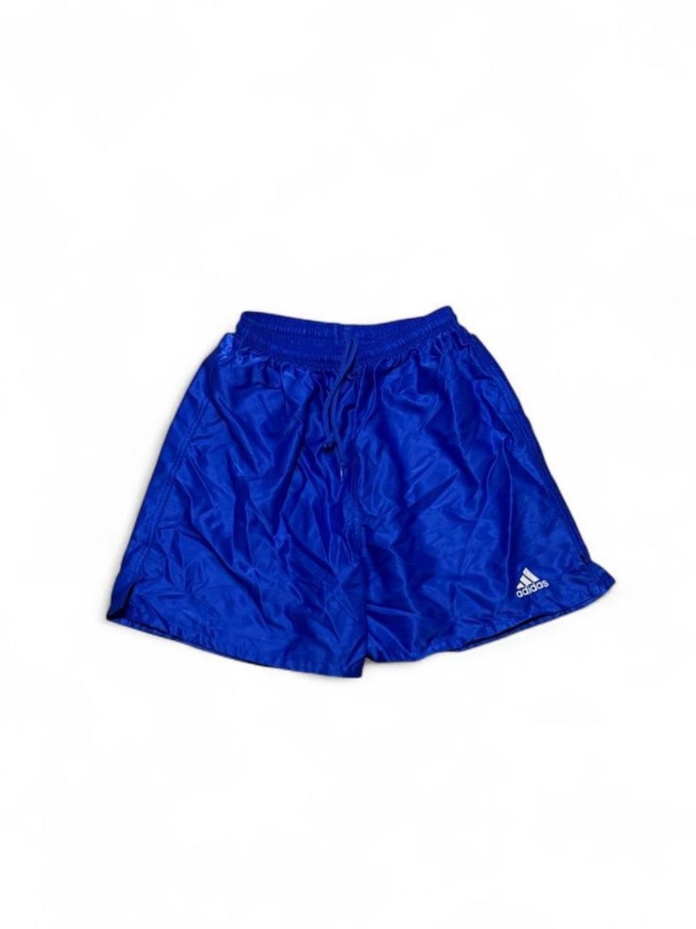 Vintage Adidas Nylon Shorts Size S Blue Sprinter Glanz Soccer Workout Running